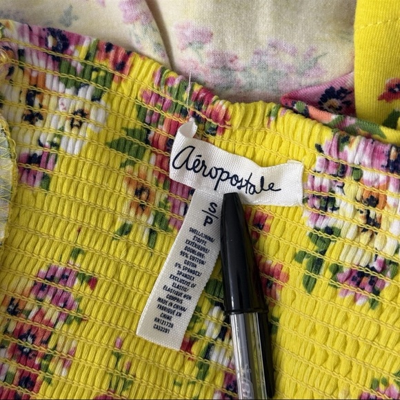 Y2K 2010s Aeropostale Mini Dress Sweetheart Floral Fairy Cottagecore Boho Whimsy - Picture 14 of 16